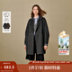 茵曼2025冬季女裝新款100綿羊毛翻駁領(lǐng)雙面呢大衣中長(cháng)款毛呢外套 格調灰 M