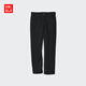 優(yōu)衣庫童裝男童女童針織長(cháng)褲休閑褲禮服校服演出服可機洗474925 09 黑色 150