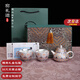 窯禮道高端琺瑯彩鎏銀茶具套裝功夫一壺兩杯禮盒裝送長(cháng)輩領(lǐng)導商務(wù)伴手禮 荷韻鳳鳴茶具一壺兩杯禮盒裝 2人飲 3件