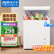 奧克斯（AUX）（AUX）小冰柜家用小型冷藏柜冷凍柜兩用冰柜小型租房家用小冰箱小型冷柜 銅管/128升級節能款/可囤60斤肉 29L