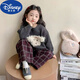 迪士尼（Disney）秋冬新款女童毛衣針織衫寶貝汪針織套頭毛衣韓版洋氣上衣兒童可愛(ài) 灰色 130