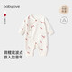 babylove【紡軟織柔】新生兒系帶連體衣純棉衣服初生嬰兒新年衣服歲禧鱗光