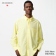 優(yōu)衣庫合作款/男裝女裝牛津紡寬松襯衫/長(cháng)袖襯衣484244 41 杏黃色 M