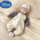 迪士尼（Disney）嬰兒冬季加厚連體衣寶寶保暖長(cháng)袖哈衣兒童加絨加棉衣新生兒外出服 灰色 加厚加絨拼接連體 90cm