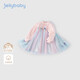 JELLYBABY【孔雀漸變色網(wǎng)紗裙】秋款女童優(yōu)雅聚會(huì )游玩拼接網(wǎng)紗中童