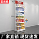 夏美佳貨架超市貨架零食便利店檳榔貨架口香糖端頭促銷(xiāo)多層靠墻小置物展示架 60寬6層層板款 白色 60*20*200cm