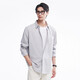 棉先生3系液氨純棉高級感易打理襯衫長(cháng)袖春夏秋季輕商務(wù)休閑襯衣 淺灰【液氨工藝 不易褶皺】 L