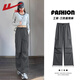 回力（Warrior）工裝三防直筒褲女2026春季新款簡(jiǎn)約潮流寬松透氣休閑個(gè)性運動(dòng)長(cháng)褲