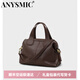 ANYSMIC包包女包輕奢侈品牌2025新款手提包百搭大容量波斯頓包經(jīng)典潮流 咖色