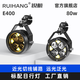 RUIHANG銳航E400摩托車(chē)鋪路射燈摩托車(chē)外置專(zhuān)用激光射燈強光款遠近光射燈 E400管夾安裝雙燈套餐 含燈罩 近黃遠白