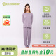 Eczewear濕疹衣商場(chǎng)同款女裝 圓領(lǐng)長(cháng)袖T恤長(cháng)褲家居服抗菌級別濕敏舒緩睡衣 長(cháng)袖T恤【紫色】 L
