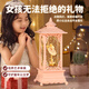TaTanice圣誕節禮物八音音樂(lè )盒送兒童女孩生日圣誕裝飾小夜燈風(fēng)燈桌面擺件 音樂(lè )盒-旋轉芭蕾舞女孩【可愛(ài)粉】