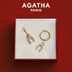 AGATHA/璦嘉莎【馬年限定】本命年耳釘女 新年生日禮物送女友高級耳環(huán)飾