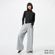 優(yōu)衣庫女裝運動(dòng)寬腿褲/闊腿褲寬松衛褲25秋冬新款479620 03 灰色 S /155/64A