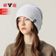 雅鹿帽子女春秋冷帽包頭帽全棉頭巾ins潮薄款套頭保暖睡帽男冬堆堆帽
