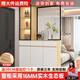 諾曼圖實(shí)木入戶(hù)玄關(guān)柜鞋柜一體客廳靠墻長(cháng)虹玻璃屏風(fēng)隔斷柜 原木色100*35*200【左柜】