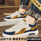 回力瑞【廠(chǎng)牌】男鞋秋冬鞋子男休閑板鞋皮面跑步運動(dòng)鞋鞋子男款 Z908-1卡其色【升級款】 42
