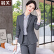 晨芙商務(wù)小西裝外套女氣質(zhì)職業(yè)套裝白領(lǐng)西服通勤OL前臺經(jīng)理正裝工作服 單件灰色西裝 L 建議100-110斤