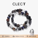 Clect珂里雙層晶石手鏈男友ins百搭設計手串潮流時(shí)尚生日禮物送男友