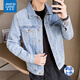 真維斯（Jeanswest）牛仔外套男士秋冬新款復古韓版夾克男裝休閑時(shí)尚潮流牛仔上衣服 988-淺藍色 M