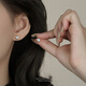 彩萊婭999足銀磨砂愛(ài)心耳釘女韓系ins簡(jiǎn)約淺藍星星純銀耳骨釘養耳洞耳環(huán) 999純銀愛(ài)心耳釘 6mm一對