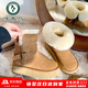 啄木鳥(niǎo)厚底雪地靴女款2025冬季新款加絨加厚保暖中筒皮毛一體東北大棉鞋 淺棕色 39 (245mm) 加絨加厚