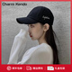 Charm Kendo棒球帽軟頂韓版時(shí)尚男女同款鴨舌帽休閑百搭遮陽(yáng)帽戶(hù)外太陽(yáng)帽 黑色