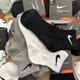 NBA CARES-Nike耐ke襪子男女純棉運動(dòng)襪黑白灰短襪中筒長(cháng)筒跑步籃球襪子 黑白灰中筒薄款 3雙 M碼(建議37-41鞋碼)