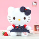 Hello Kitty正版公仔凱蒂貓玩偶毛絨玩具KT貓可愛(ài)毛絨公仔掛件娃娃女孩禮物 【24cm】牛仔裙kt貓公仔 正版授權+防偽標