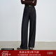 自巧[0碳天絲]小個(gè)子原牛色直筒拖地褲女2025新款寬松闊腿牛仔褲 原牛色 S 3