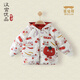 漢宮優(yōu)品兒童羽絨服新年服冬季加厚保暖外衣白鴨絨寶寶外套中國風(fēng)嬰兒衣服 萬(wàn)柿如意(紅) 100 cm