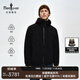 比音勒芬【新疆鵝絨系列】2025秋冬新款男士防曬防水抗皺連帽鵝絨羽絨服 07黑色 L