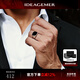 IDEAGEMER925銀紳士戒指男士輕奢簡(jiǎn)約高級感歐美風(fēng)痞帥小眾百搭指環(huán)尾戒潮 黑瑪瑙戒指【港度20號】閉口-【j倉速發(fā)】
