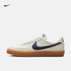 耐克女子皮面薄底鞋冬季翻毛皮抓地運動(dòng)鞋NIKE KILLSHOT 2 FZ5630 102帆白/深藏青/橡皮黃 36.5