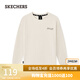 斯凱奇（Skechers）2025秋季新款舒適寬松休閑上衣時(shí)尚針織長(cháng)袖T恤 象牙白色/001J L