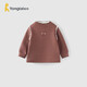 童泰（TONGTAI）女寶寶打底衫冬季女童加厚上衣女孩長(cháng)袖T恤時(shí)尚童裝棕色90cm