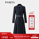 PORTS女裝氣質(zhì)系帶西裝連衣裙連衣裙ALQ9D056UFQ028 丈青色 6