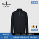 比音勒芬【輕量親膚】春秋季男士百搭輕戶(hù)外抗皺上衣運動(dòng)插肩立領(lǐng)長(cháng)袖T恤