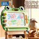 知貝兒童磁性畫(huà)板1-3歲嬰兒彩色可擦寫(xiě)字板支架2寶寶涂鴉繪畫(huà)生日禮物 超大號帶支架綠｜4印章+2筆+15卡 配畫(huà)冊畫(huà)尺 循環(huán)使用涂鴉畫(huà)板