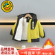 G.duck童裝男童外套秋冬季兒童派克服防寒棉服中小童寶寶加絨加厚棉衣潮 綠色 90 （建議寶寶10-12公斤 24-36個(gè)月）c