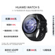 HUAWEI WATCH 5 46mm基礎款深錆色不銹鋼表殼蒼穹黑首創(chuàng  )X-TAP智感窗eSIM通信手表華為智能手表watch5