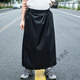 防水褲裙男女電動(dòng)車(chē)電瓶車(chē)防雨裙子一片式雨衣騎車(chē)替雨褲護腿擋雨 【雨裙】黑色 2XL