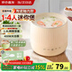 蘇爾泊自動(dòng)智能迷你電飯煲小型家用電飯鍋1-2人多功能煲湯煮粥神器不粘內膽學(xué)生宿舍 米黃色【陶瓷釉?xún)饶憽?1.8L 贈量杯+鍋鏟