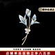 Malone Souliers郁金香胸針女2026新款小眾別針輕奢氣質(zhì)領(lǐng)針高檔胸花配飾禮物女 炫彩藍（郁金香）