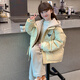 拙拙豬（Zhuozhuozhu）女童棉衣加厚洋氣冬裝2025新款兒童冬季羽絨棉襖女孩棉服外套冬款 黃色（升級版加厚） 160