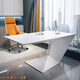 家永裕簡(jiǎn)約現代辦公桌經(jīng)理桌美容院辦公臺創(chuàng  )意家具白色老板桌醫美咨詢(xún)桌 1.2*0.7米辦公桌(不帶線(xiàn)盒)