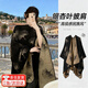 DUTRIEUX披肩女旅游圍巾外搭高級感披風(fēng)蓋毯加厚保暖圍巾復古旗袍裙子斗篷 銀杏葉-黑金色【加厚保暖丨優(yōu)質(zhì)面料】  136*156cm