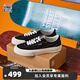 VISION STREET WEAR 官方 FLAT TOP經(jīng)典復古多色低幫翻毛皮帆布滑板鞋男女百搭多色 黑色 43