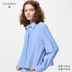 優(yōu)衣庫合作款/女裝牛津紡箱型襯衫/長(cháng)袖襯衣484928 63 天藍色 S