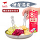 鎧斯純鈦水果叉水果簽創(chuàng)意卡通水果叉三件套裝蛋糕簽便攜鈦餐具 鈦水果叉 MI1320